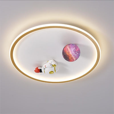 Astronaut Moon Ceiling Light, Reading Light, Living Room Light