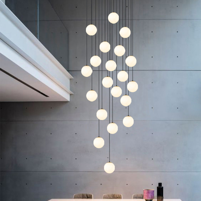 Ball Staircase Chandelier, Pendant for Living Room