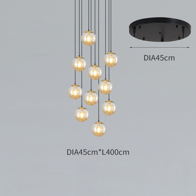 Ball Staircase Chandelier, Pendant for Living Room