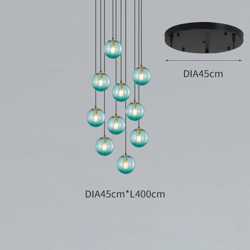 Ball Staircase Chandelier, Pendant for Living Room