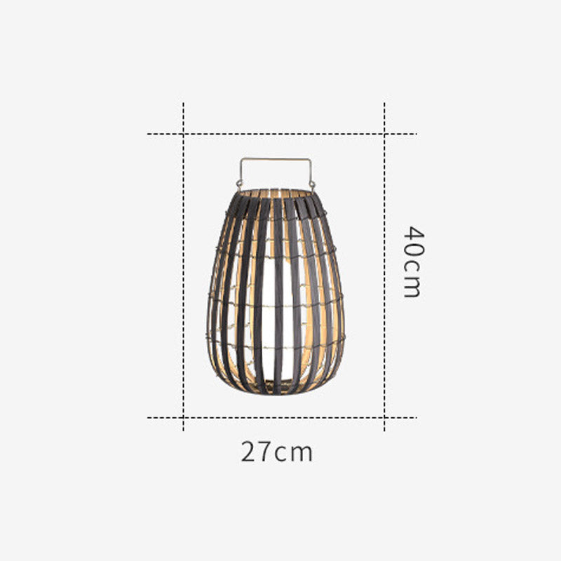 Bamboo Floor Lamp, Retro Hallway Light, Living Room Light