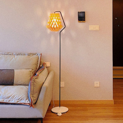 Bamboo Floor Lamp, Wooden Bedroom Light, Living Room Light