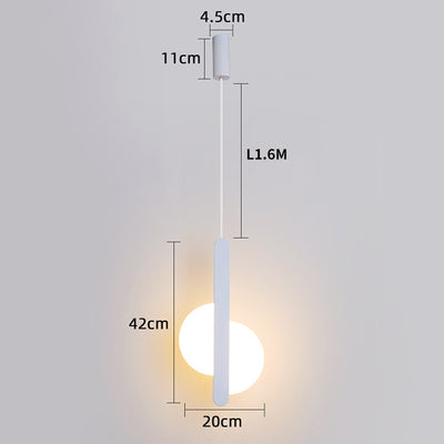 Bedside Hanging Light, Pendant Light for Bedroom