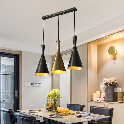 Black Hanging Light, Pendant for Dining Room