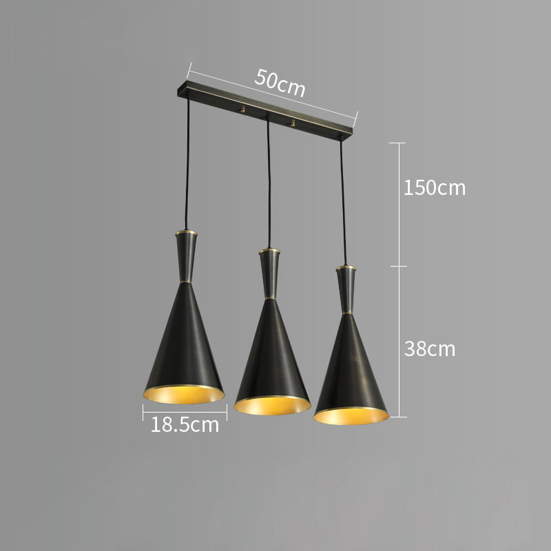 Black Hanging Light, Pendant for Dining Room