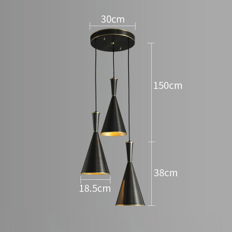 Black Hanging Light, Pendant for Dining Room