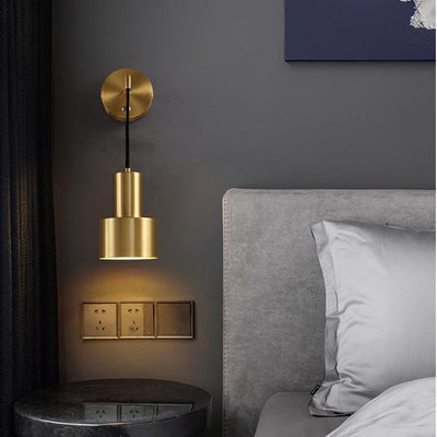 Black and Golden Wall Light, Wall Light for Bedroom