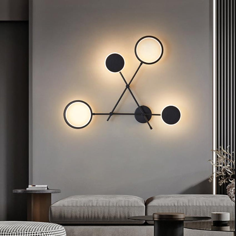 Black and White Wall Lamp, Wall Light for Living Room