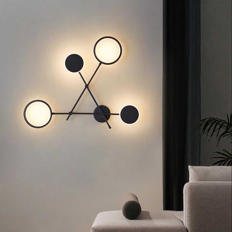 Black and White Wall Lamp, Wall Light for Living Room