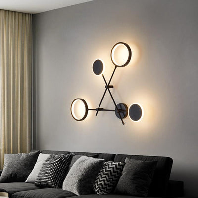 Black and White Wall Lamp, Wall Light for Living Room