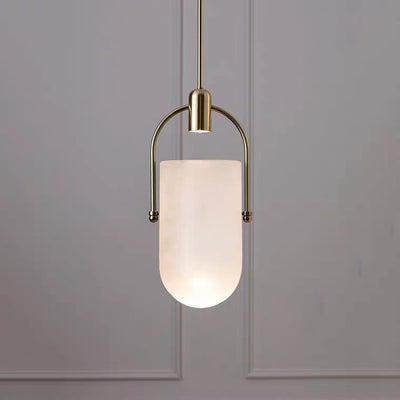 Bucket Glass Hanging Light, Vintage Pendant Light for Living Room