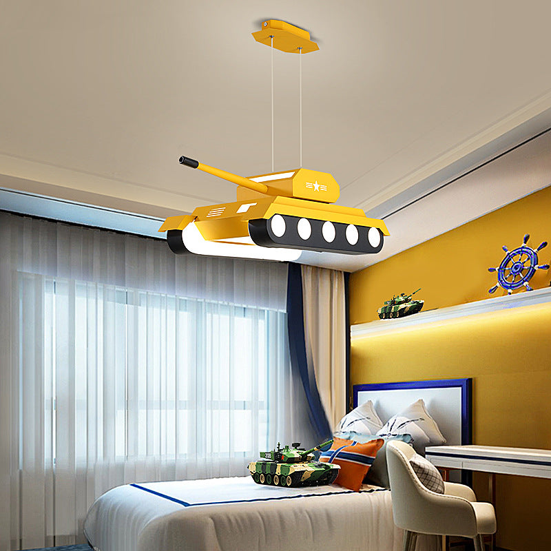 Cartoon Tank Light, Bedroom Chandelier, Pendant for Children&