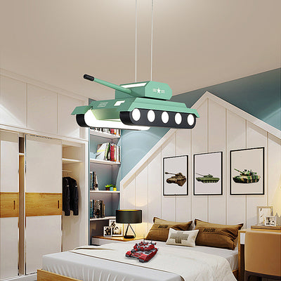 Cartoon Tank Light, Bedroom Chandelier, Pendant for Children's Room