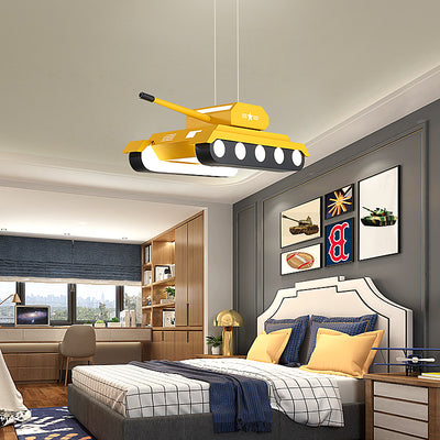 Cartoon Tank Light, Bedroom Chandelier, Pendant for Children's Room