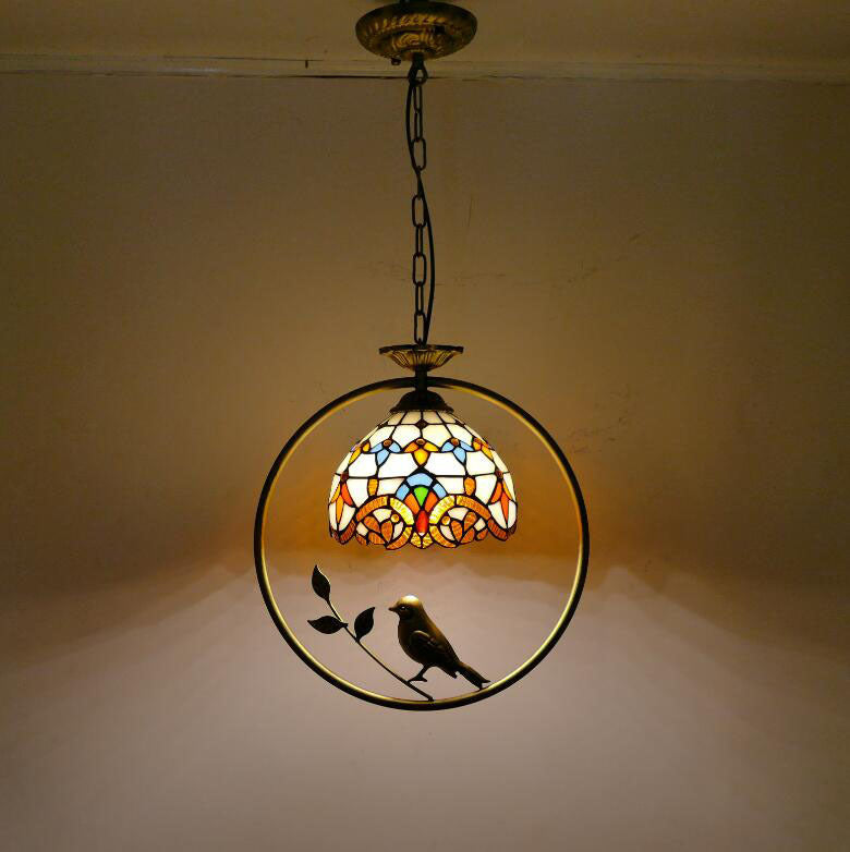 Vintage Tiffany Lamp for Living Room, Nordic Pendant Light, Hallway Light