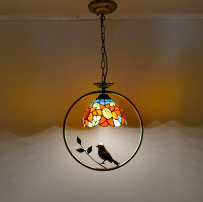 Vintage Tiffany Lamp for Living Room, Nordic Pendant Light, Hallway Light