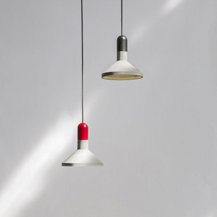 Cement Pendant Light, Retro Bedroom Light, Living Room Light