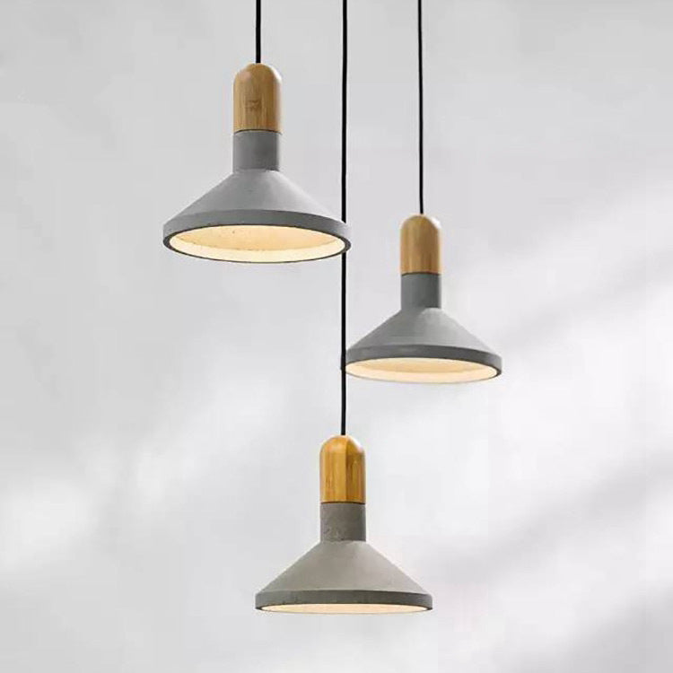 Cement Pendant Light, Retro Bedroom Light, Living Room Light