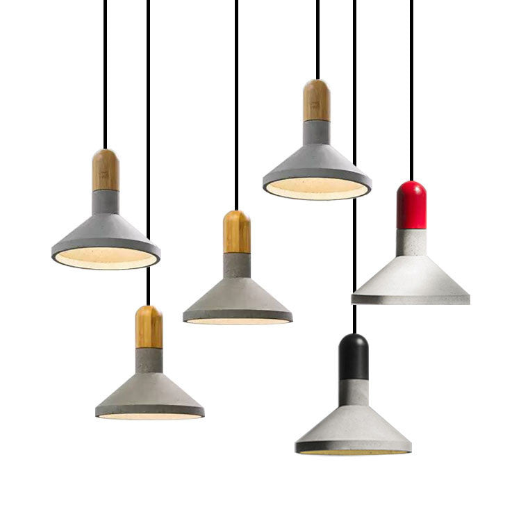 Cement Pendant Light, Retro Bedroom Light, Living Room Light