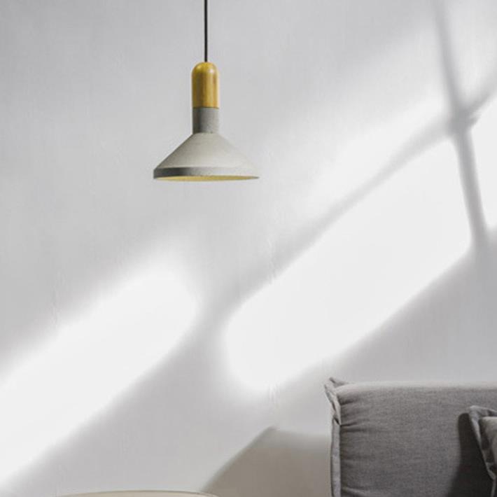 Cement Pendant Light, Retro Bedroom Light, Living Room Light