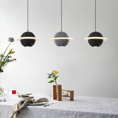 Cement Pendant Light, Scandinavian Bedroom Light, Modern Light