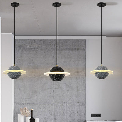 Cement Pendant Light, Scandinavian Bedroom Light, Modern Light