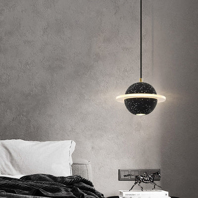 Cement Pendant Light, Scandinavian Bedroom Light, Modern Light