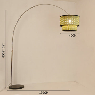 Wooden Floor Lamp, Arc Living Room Light, Bedroom Light