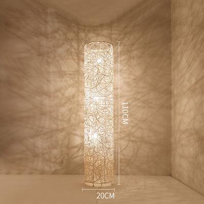 Modern Floor Lamp, Rattan Living Room Light, Bedroom Light