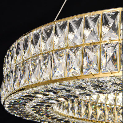 Circle Crystal Chandelier, Chandelier for Living Room