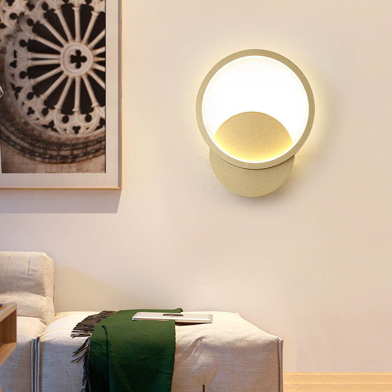 Circle Wall Light, Bedside Wall Light, Wall Light for Living Room