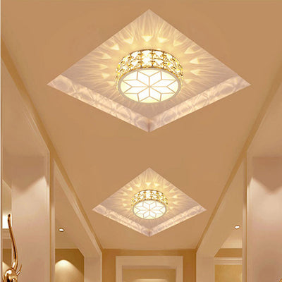 Circular Pendant Lamp, Hallway Light, Bedroom Light