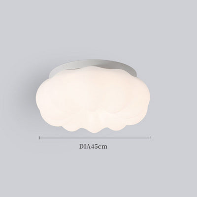 Cloudy Round Ceiling Light, Flush Mount Ceiling Fixture, Bedroom Ceiling Light, Pumpkin Ceiling Light