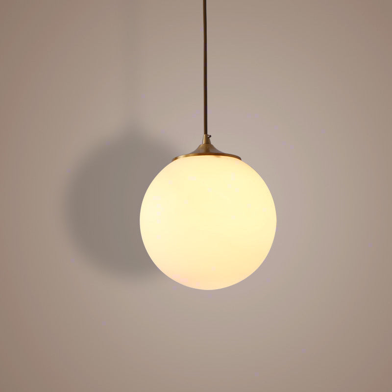 Copper Ball Hanging Light, Modern Pendant Light for Living Room