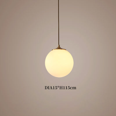 Copper Ball Hanging Light, Modern Pendant Light for Living Room