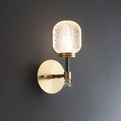 Copper Crystal Wall Light,Wall Light for Bedroom