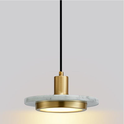 Copper Marble Chandelier, Pendant Light for Dining Room