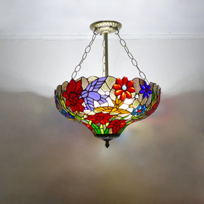 Countryside Tiffany Lamp, Glass Pendant Light, Bedroom Light