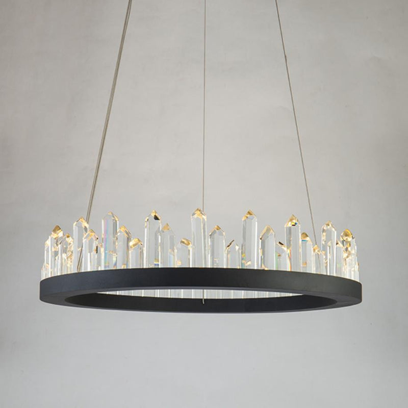 Crystal Hanging Light, Circle Crystal Chandelier