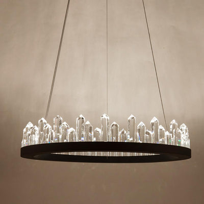 Crystal Hanging Light, Circle Crystal Chandelier