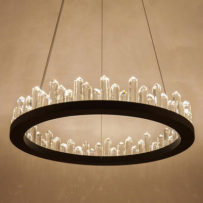 Crystal Hanging Light, Circle Crystal Chandelier