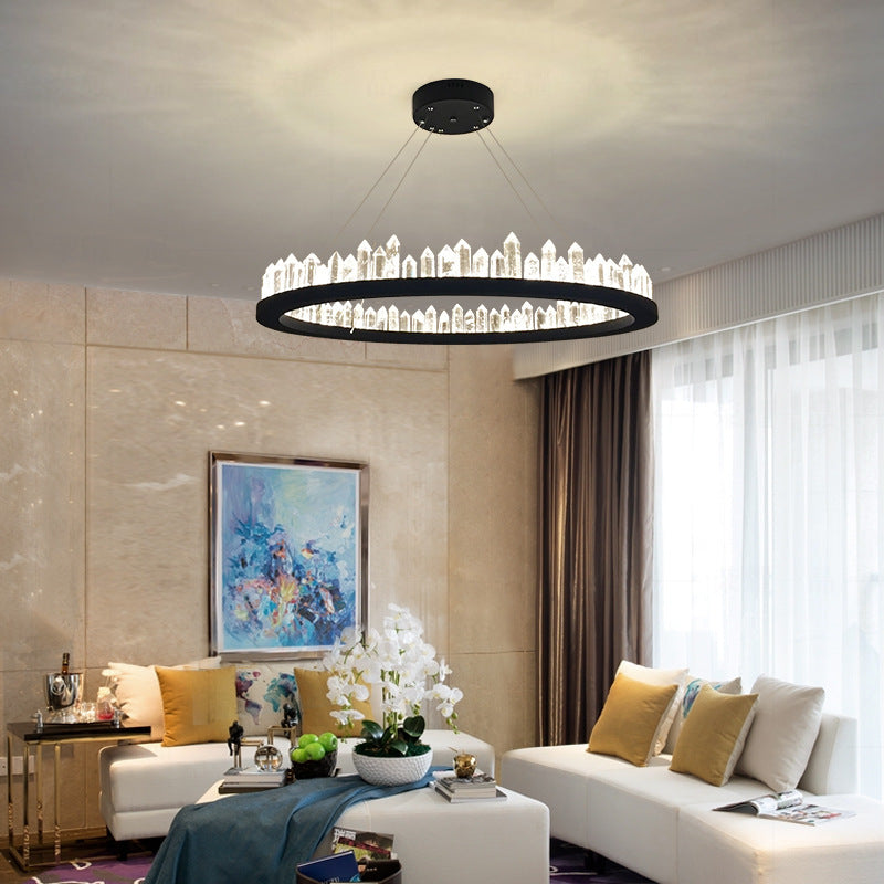 Crystal Hanging Light, Circle Crystal Chandelier