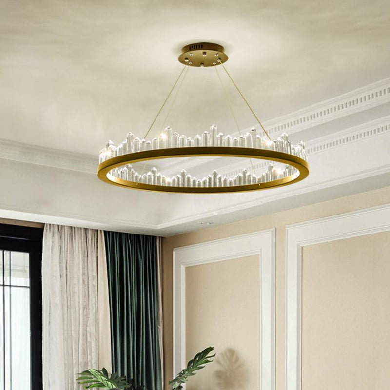 Crystal Hanging Light, Circle Crystal Chandelier