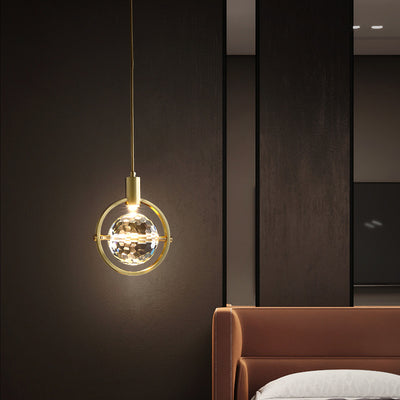 Crystal Hanging Light, Pendant Light for Bedroom