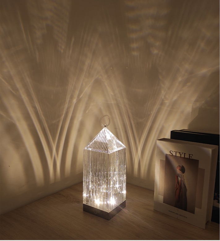 Crystal Pagoda Table Night Light, Mood light - Multicolour