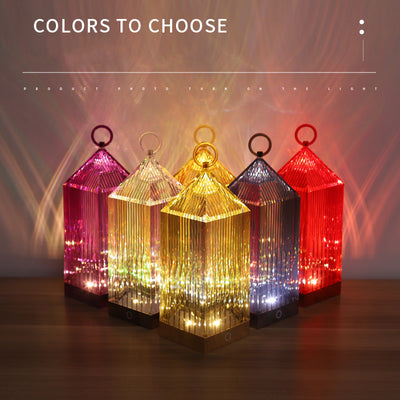 Crystal Pagoda Table Night Light, Mood light - Multicolour