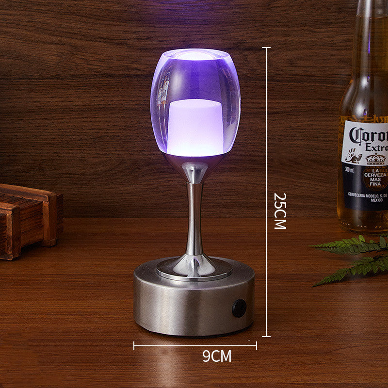 Crystal Wine Cup Bar Night Light