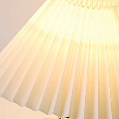 Diamond Ceramic Pleated Table Lamp, Bedside Table Lamp, Modern Bedside Lamp