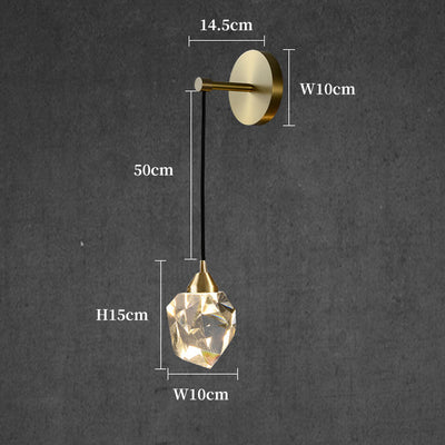 Diamond Crystal Wall Light, Wall Light for Bedroom