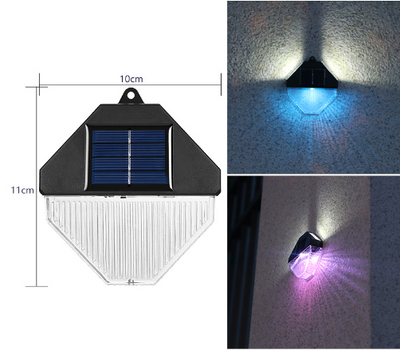 Diamond Solar Wall Light - Set of 4